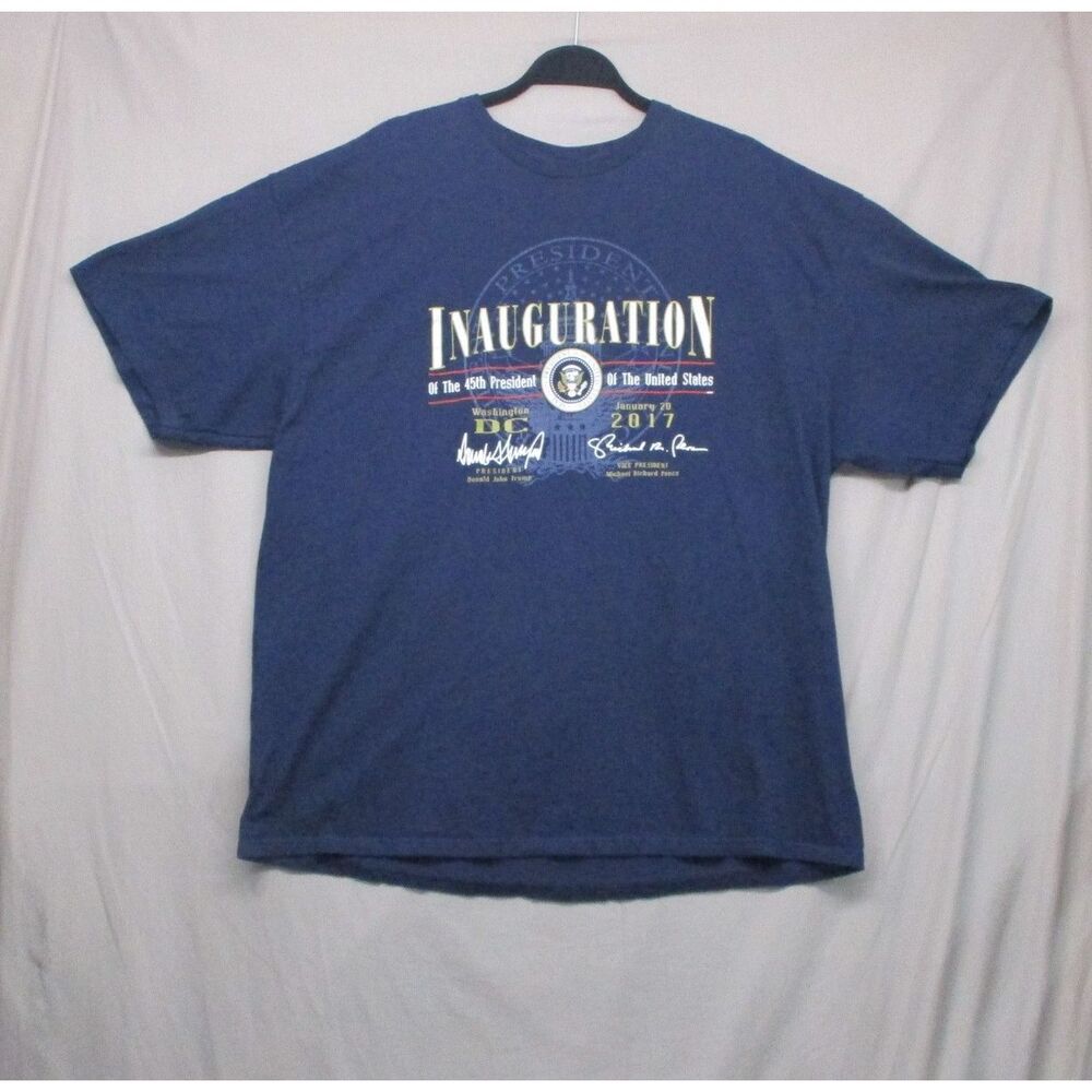 Delta Blue‎ Graphic Tee Trump Inauguration T-Shirt Unisex Size 2XL